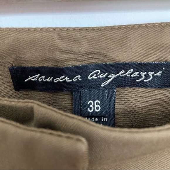 SANDRA Angelozzi beige trouser pants contemporary neutral tone contemporary 36 - Picture 3 of 11